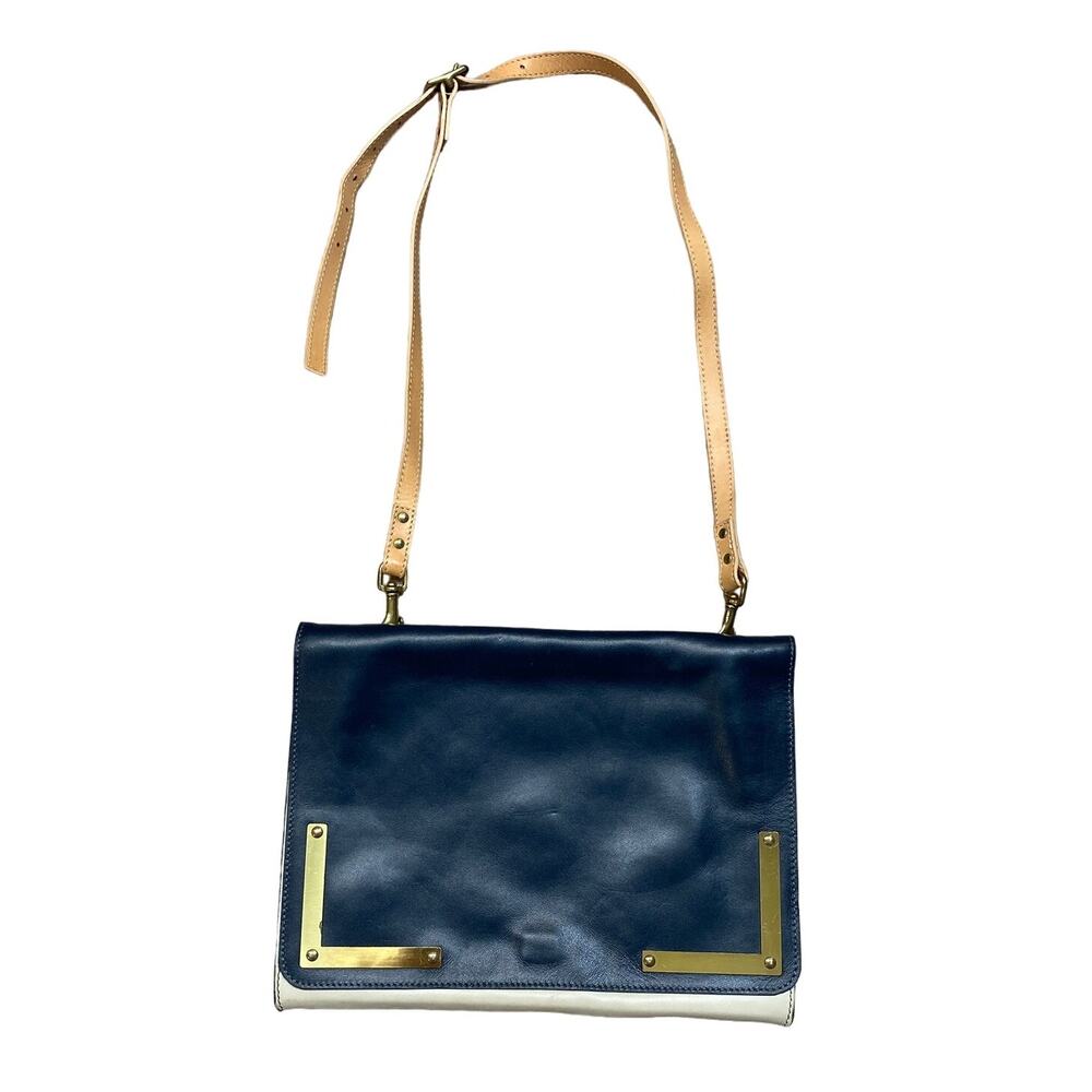 Rare Sophie Hulme Leather Flat Envelope Purse Crossbody Bag